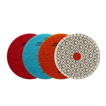 Diamax Typhoon  ES White Resin 3-Step Pads 4in