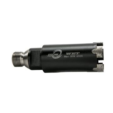 Diamax-1/4in to 1 3/8in Cyclone CNC Non-Core Bit with Water Hole, 1/2 gas