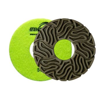 Diamax 5in to 6in Cyclone Ultra Straight Edge Velcro 50-3000 grit 8mm