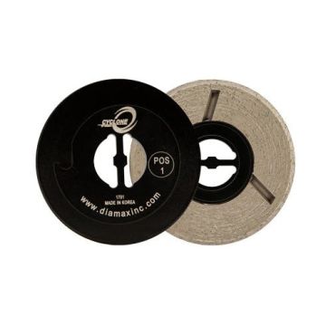 Diamax-4" Cyclone Pos. 3 Snail Lock Velcro Pad Copper Bond