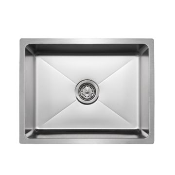 Master Chef- Bastia 23 16 Gauge Single Bowl Stainless Bar Sink, Radial Corners, 23x18x9