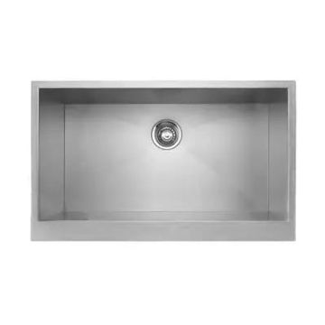 Master Chef - Belfort 36 Culinary Stainless Steel Kitchen Sink Farm Sink wtih Straight Front Apron 15 G 36x20x10