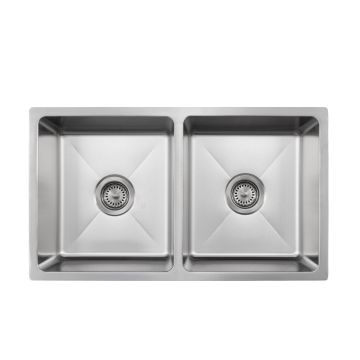 Master Chef-Cholet 16 Gauge 5050 Stainless Kitchen Sink, Radial Corners, 31x18x9/9