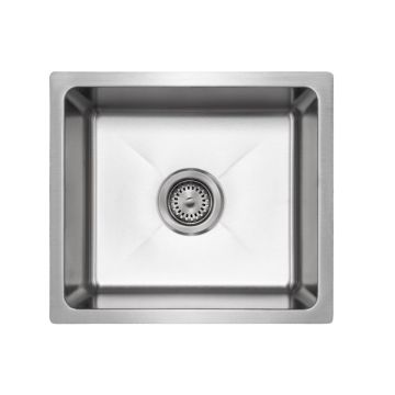 Master Chef- Colmar 16 Gauge Single Bowl Stainless Bar Sink, Radial Corners, 16x18x9