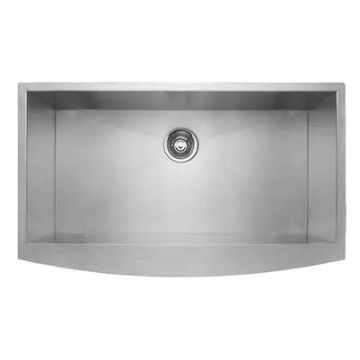 Master Chef - Marseille 36 Bowed Apron Front Stainless SteelProfessional Single Bowl Culinary Sink 15 G 36x20x10