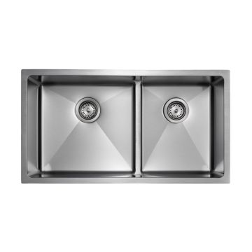 Master Chef - Orleans Half-Divide 15 G Stainless Steel Lower Divider Sink - RADIAL CORNERS
