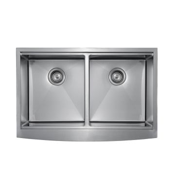 Master Chef-Venice Curved Retro  33 5050 Curved 6" RETRO Apron Workstation Sink, 33x22x10