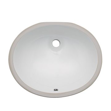 Oasis 2208 White Extra Small White Porcelain Oval Bathroom Sink