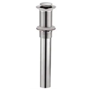 Oasis-Brush Nickel-Lavatory Internal Pop-Up Drain 4" Body 8" Tailpiece w/Overflow