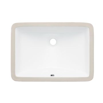 Oasis- Canyon Medium Rectangular lav UM Porcelain Sink White 21x15