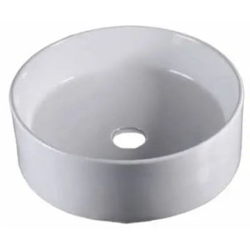 Oasis- Hydro 18 in round Porcelain vessel sink White
