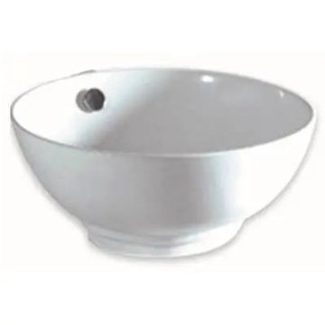 Oasis-  Mixing Bowl Flared Round Vitreous China Sink 16' Round & 5' Deep Vessel