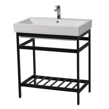 Oasis-  New South Beach For Tribeca 30 Matte Black Steel Console