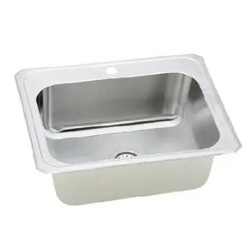 Presidential- Mckinley-1 Hole Self-Rimming Single Bowl Kitchen Sink 25x22x8 1-Hole Version.MUST HAVE CLIPS w/SINK.