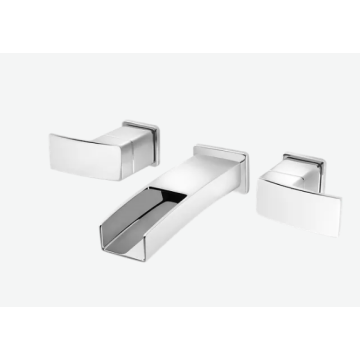 Pfister T49-DF1C Kenzo Wall Mount Lavatory Faucet in Chrome, Valve Combo