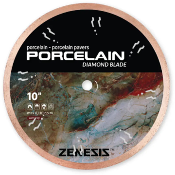 Zenesis Porcelain Tile Blade – 4" to 10" Premium Diamond Blade