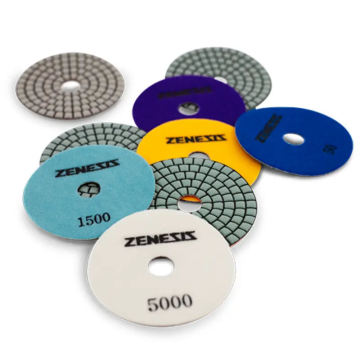 Zenesis™ Z-Flex Dry Ceramic Polishing Pad – 4" Ultra-Flexible Pad 30–5000 Grit